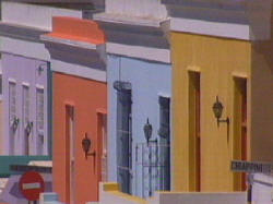 Strassenzug in Bo  Kaap