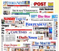 Das Sortiment an Zeitungen und Zeitschriften ist in Sdafrika riesig