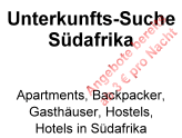 Unterkunfts-Suche fr Hostels, Jugendherbergen, Backpackers und B&B's in Kapstadt und Sdafrika